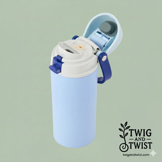 Twig and Twist Personalised 530ml Dual Function Drink Bottle - Blue