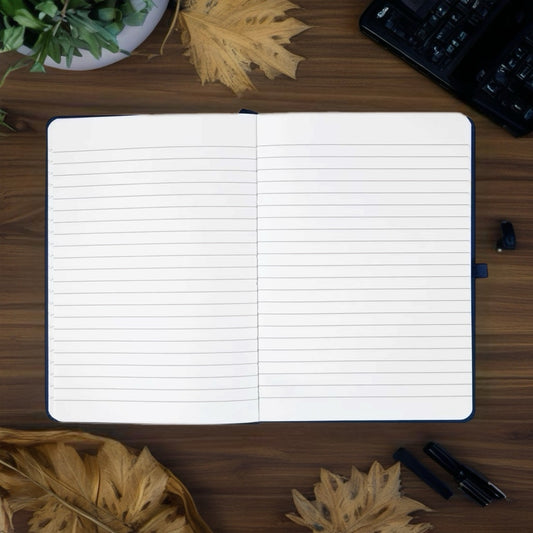 Twig and Twist Personalised A5 Lined Journal - Navy