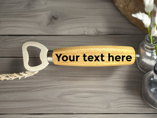 Twig and Twist Personalised Wooden Bottle Opener