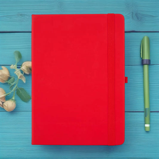 A5 Lined Journal - Red