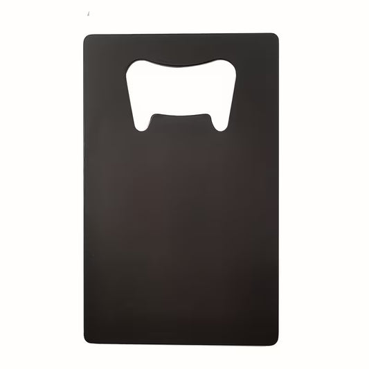 Twig and Twist Personalised Black Stainless Steel (Wallet) Bottle Opener