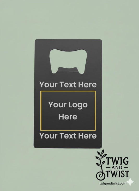 Black Stainless Steel Bottle Opener