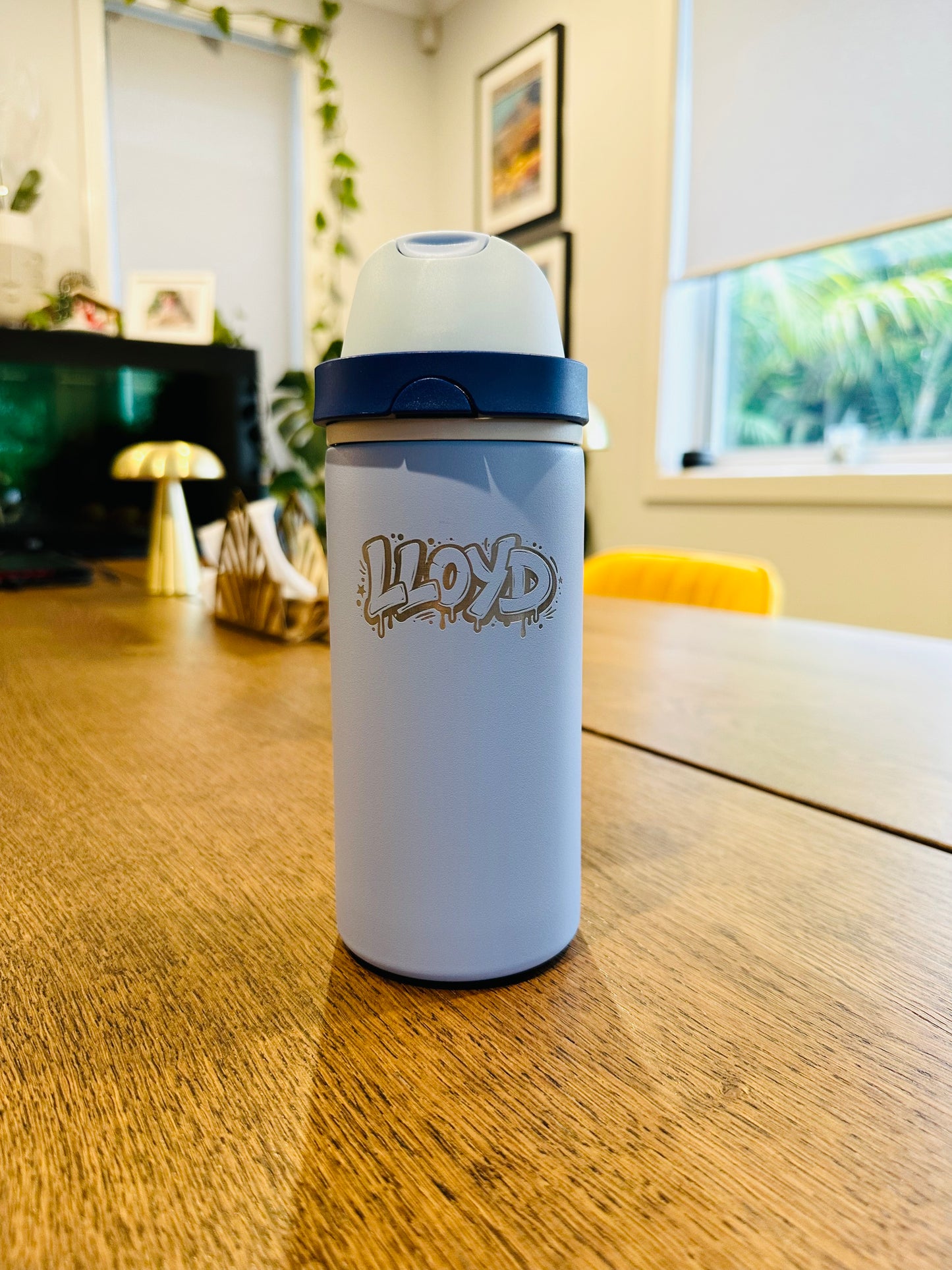 Twig and Twist Personalised 530ml Dual Function Drink Bottle - Blue