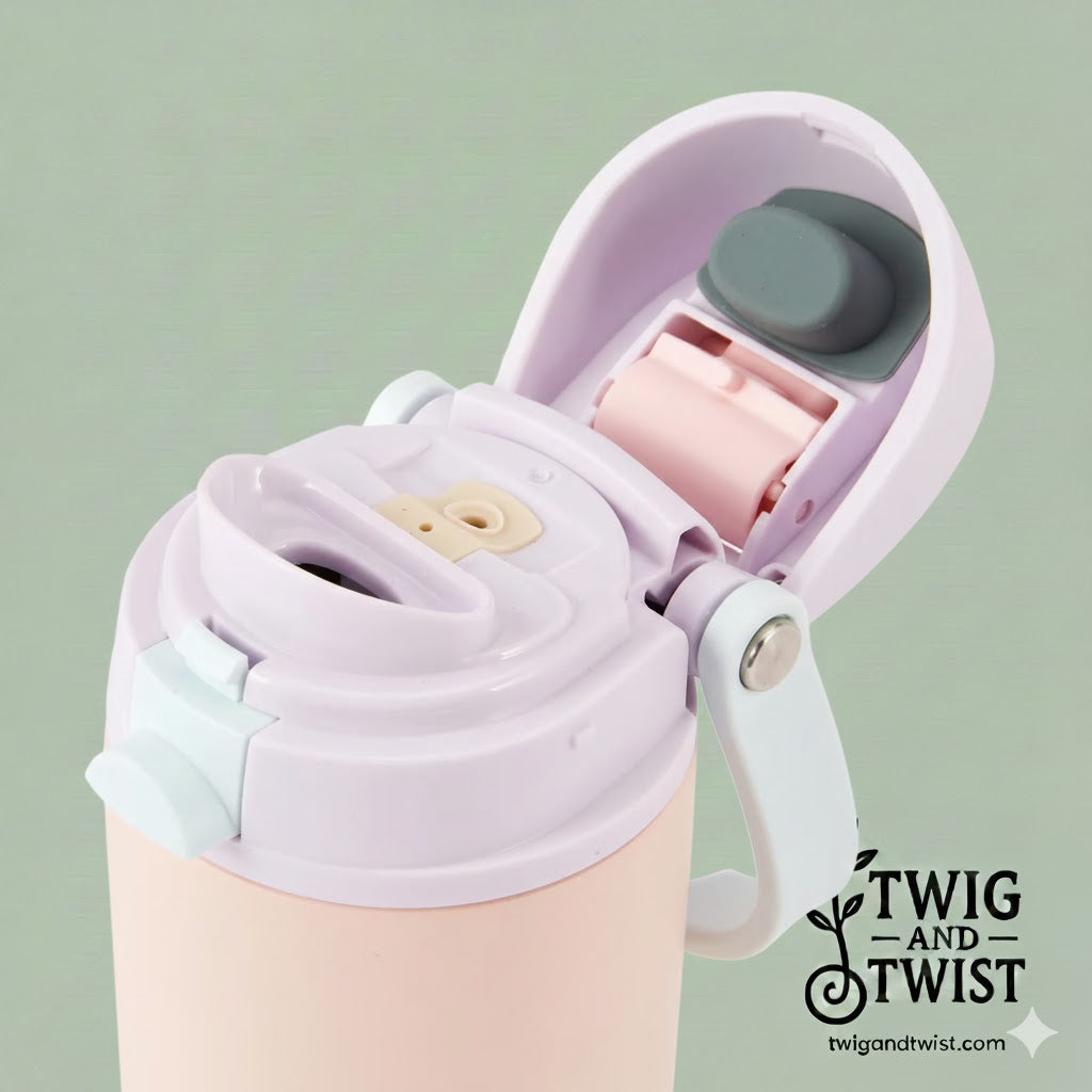 Twig and Twist 530ml Pink Dual Function Drink Bottle
