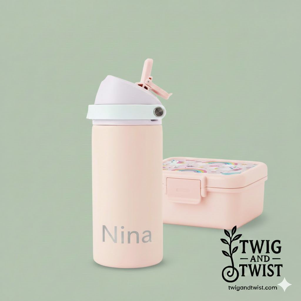 Twig and Twist 530ml Pink Dual Function Drink Bottle