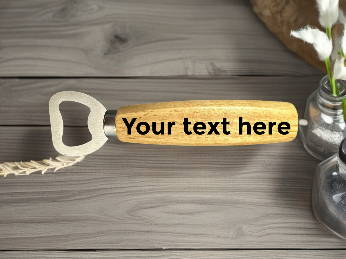 Twig and Twist Personalised Wooden Bottle Opener