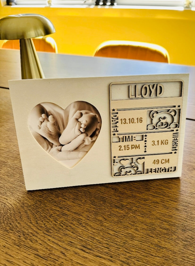 Birth Announcement Plaque
